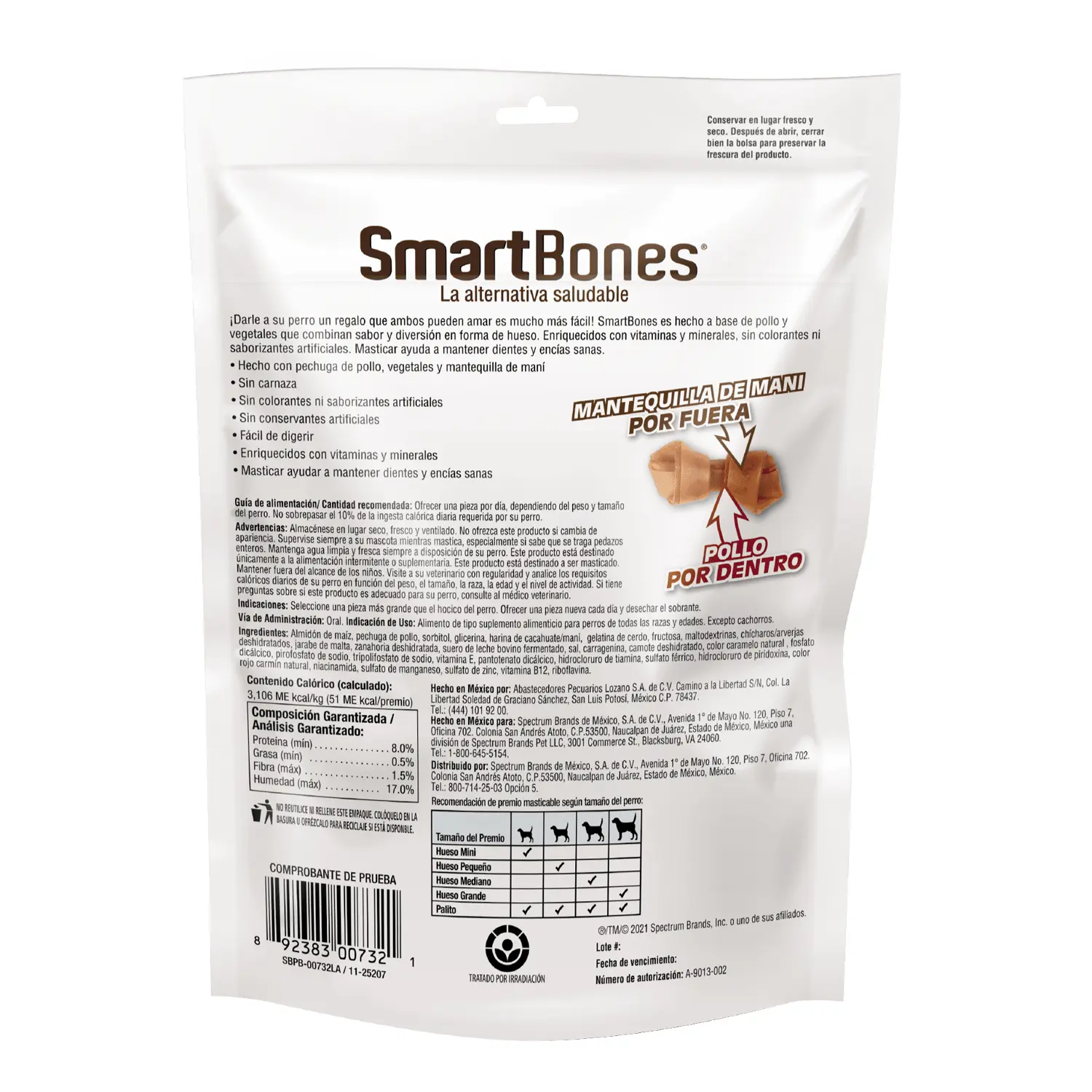Ossinho para Cães Smartbones Manteiga de Amendoim