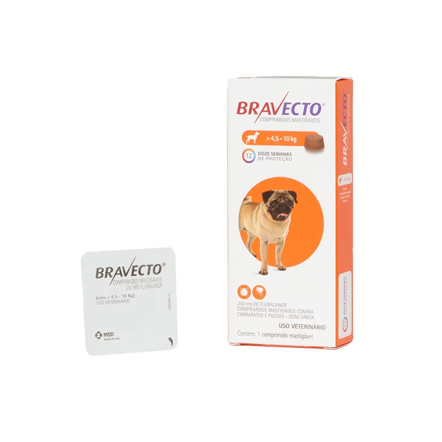 Bravecto Comprimível Cão 4.5-10kg