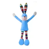 Brinquedo Pelúcia Coelho Pernudo Azul Fabrica Pet