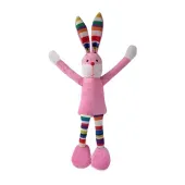 Brinquedo Pelúcia Coelho Pernudo Rosa Fabrica Pet