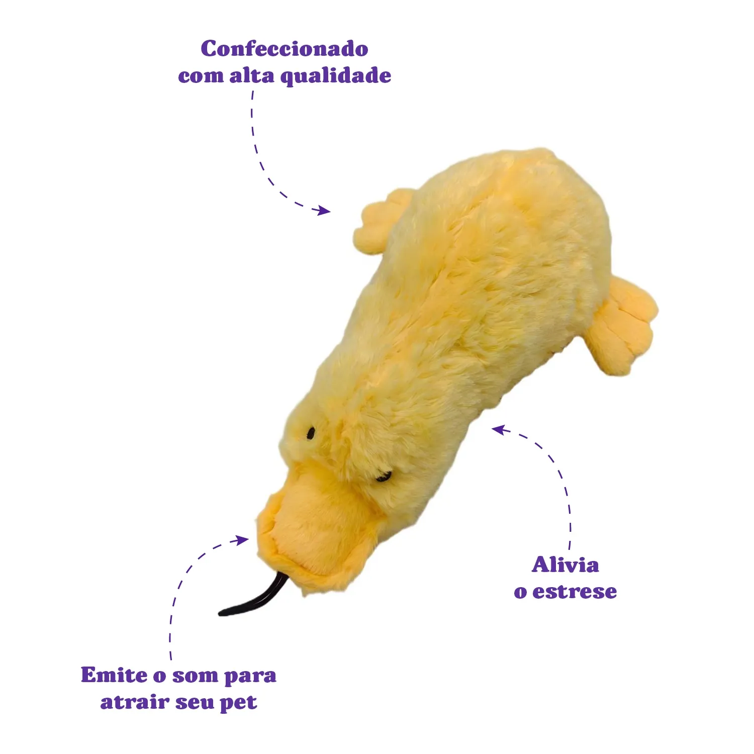 Brinquedo Pelúcia Big Duck Savana Pet