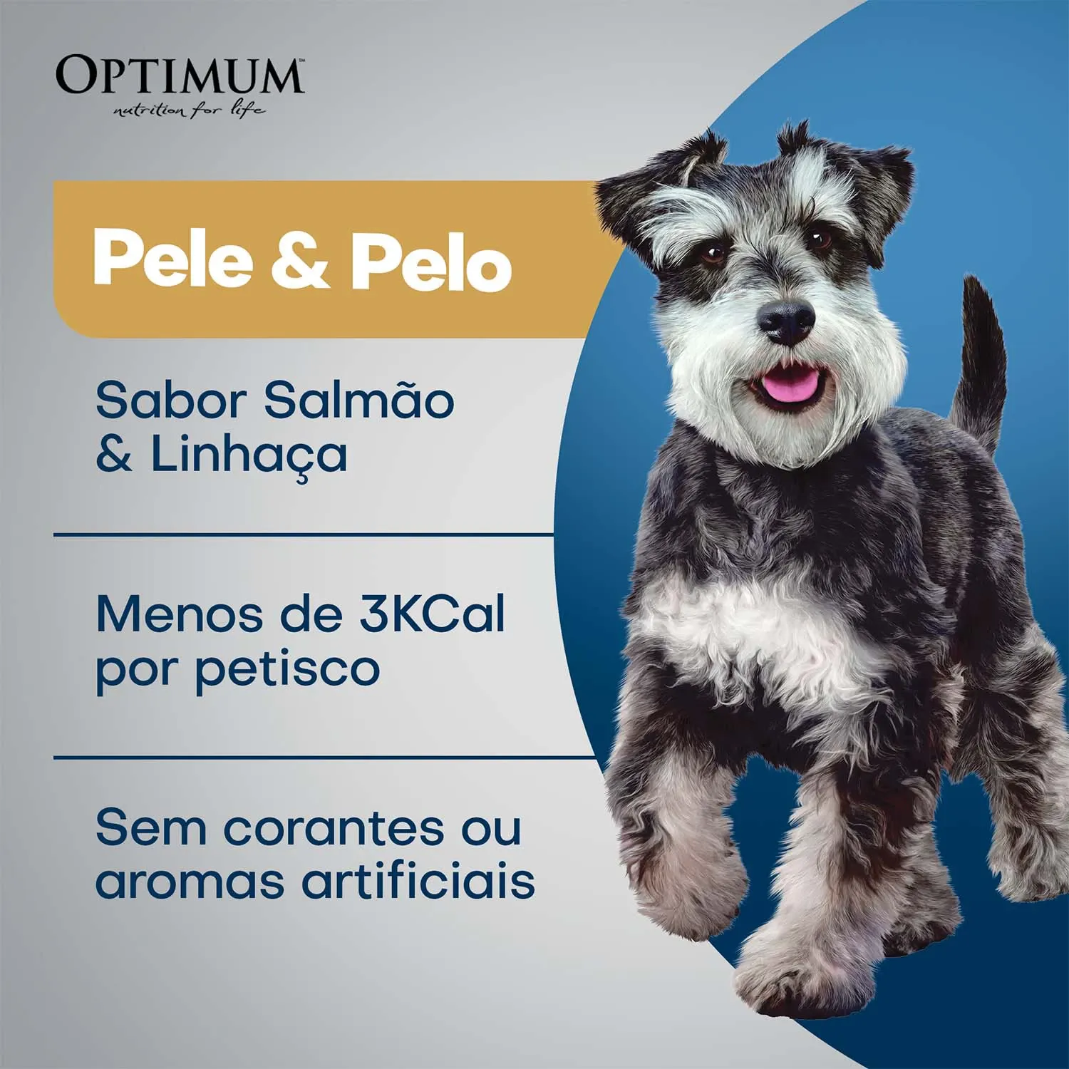 Petisco-Optimum-Caes-Adultos-Pele-e-Pelo-Beneficios
