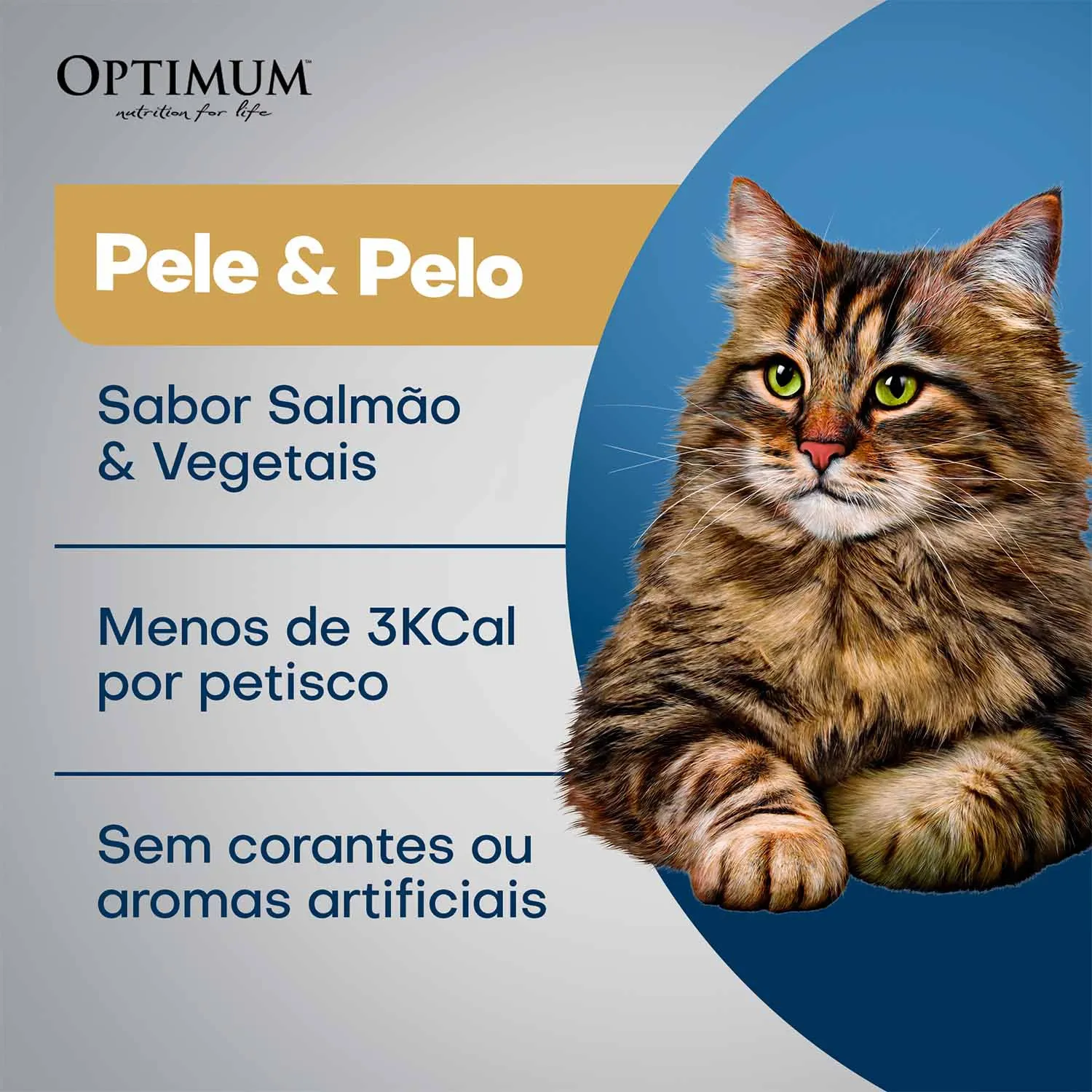Petisco-Optimum-Gatos-Adultos-Anti-Pele-e-Pelo-Beneficios