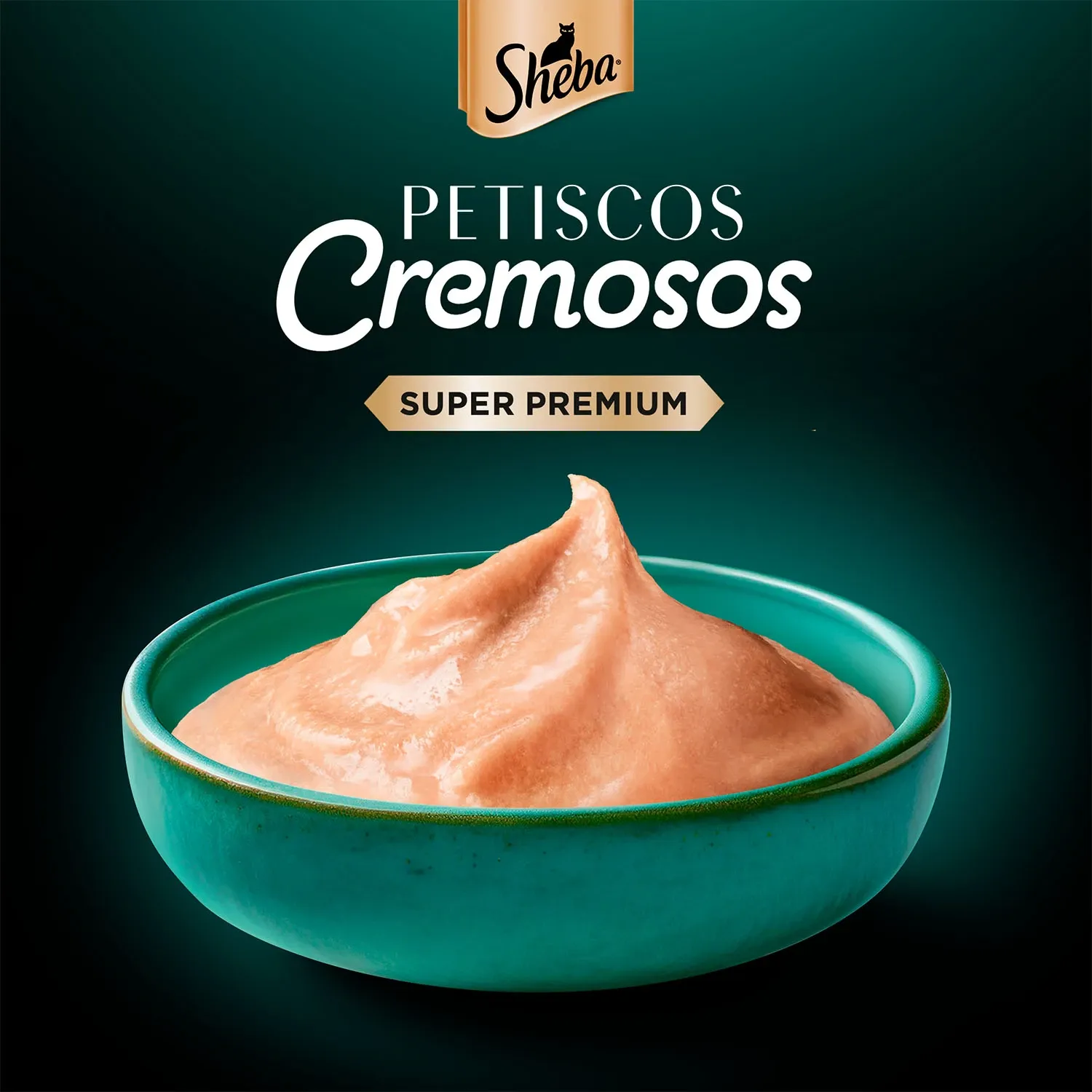 Petisco Sheba Cremoso para Gatos Adultos Atum com Salmão e Frango com Camarão
