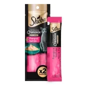 Petisco Cremoso Sheba para Gatos Adultos Frango e Salmão