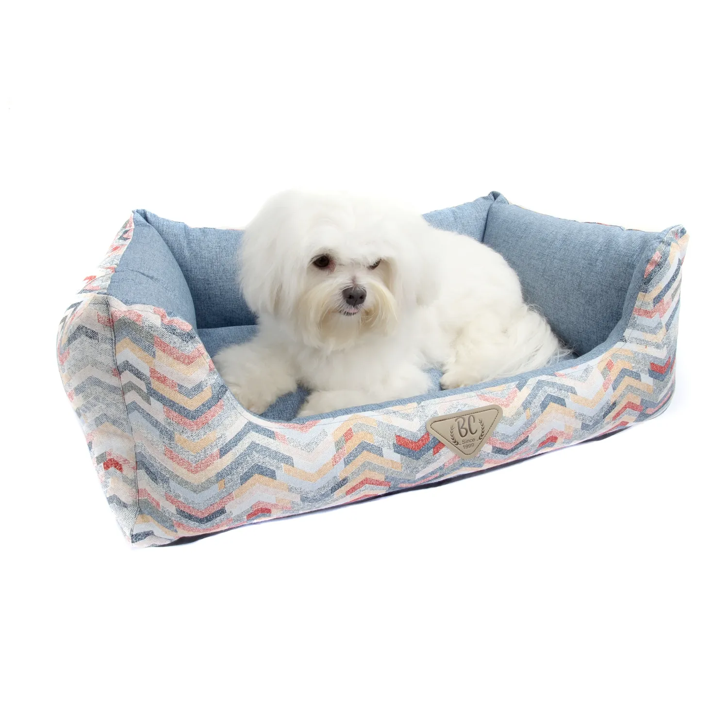 4-Cama Dinamarca Luxo Bichinho Chic Azul