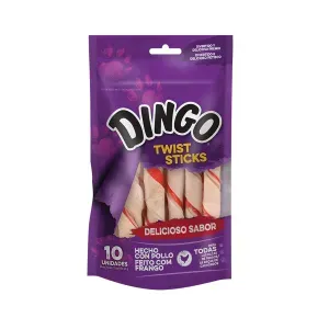 Petisco Dingo Twist para Cães Adultos - 10 unidades