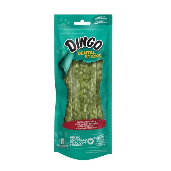 Palito Dingo Dental Sticks para Cães 5 Unidades
