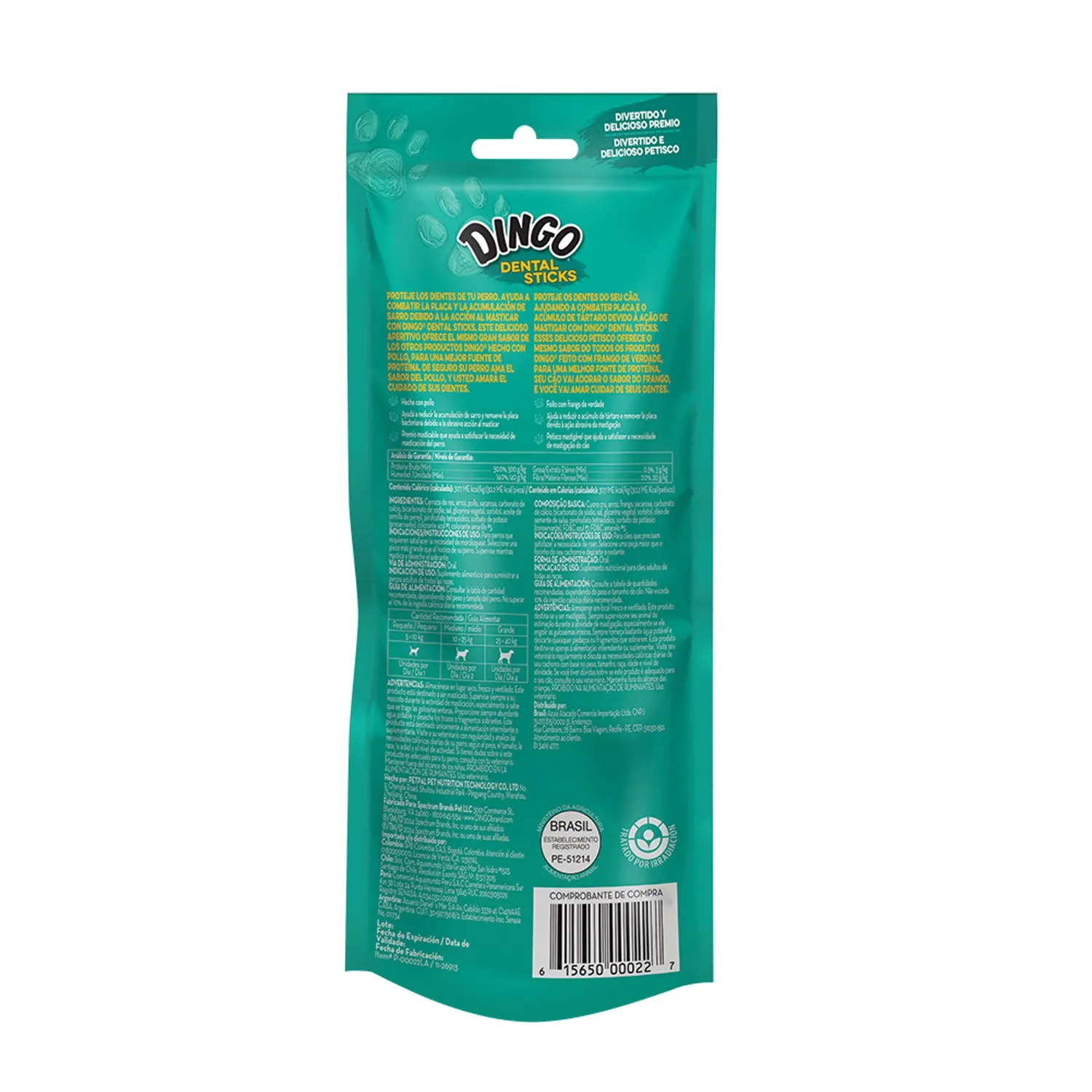 Palito Dingo Dental Sticks para Cães