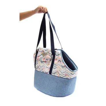 3-Bolsa de Transporte Dinamarca Bichinho Chic Azul
