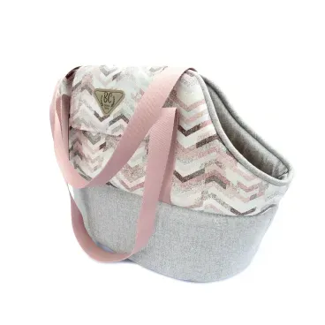1-Bolsa de Transporte Dinamarca Bichinho Chic Rosa