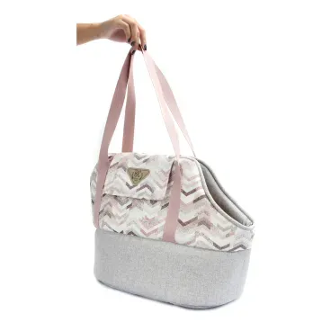 3-Bolsa de Transporte Dinamarca Bichinho Chic Rosa