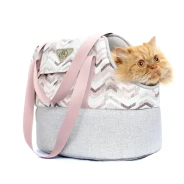 6-Bolsa de Transporte Dinamarca Bichinho Chic Rosa