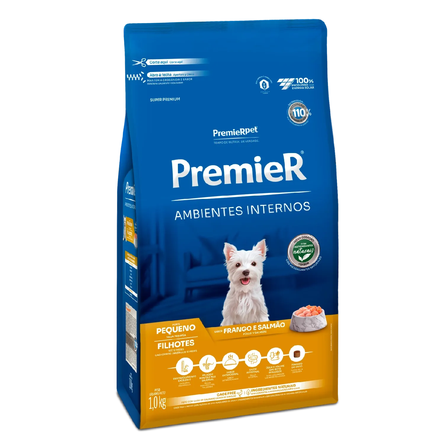 Racao-Premier-Ambientes-Internos-Caes-Filhotes-Racas-Pequenas-1kg-lateral