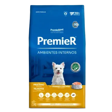 Racao-Premier-Ambientes-Internos-Caes-Filhotes-Racas-Pequenas-7.5kg-frente