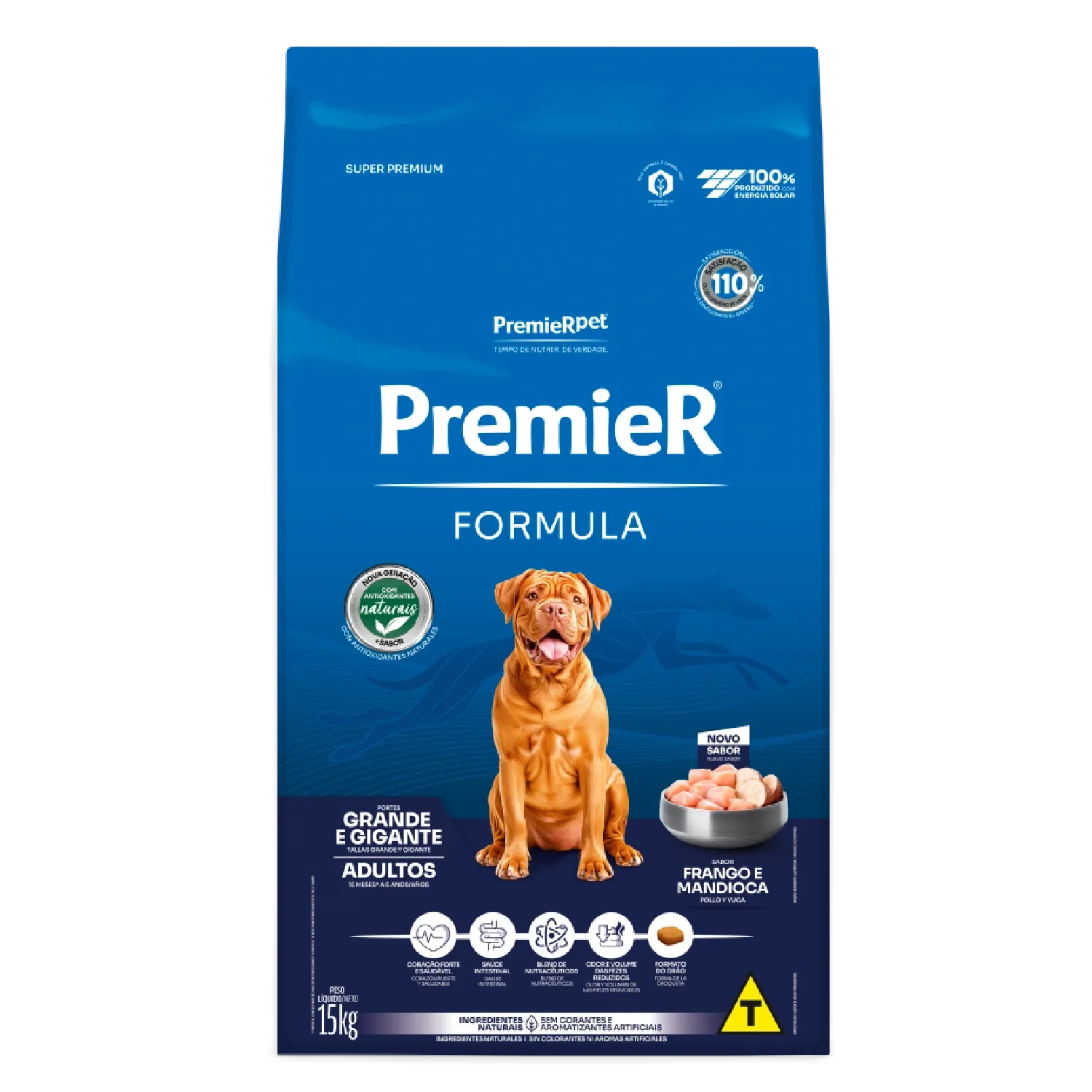 Ração Premier Formula Cães Adultos Raças Grandes e Gigantes Frango e Mandioca