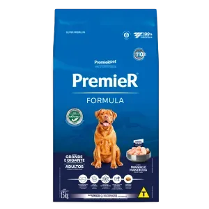 Ração Premier Formula Cães Adultos Raças Grandes e Gigantes Frango e Mandioca