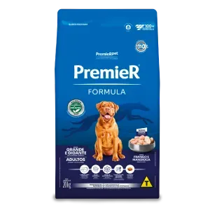 Ração Premier Fórmula Cães Adultos Raças Grandes Sabor Frango