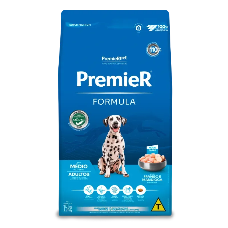Premier Fórmula Cães Adultos Frango 15kg