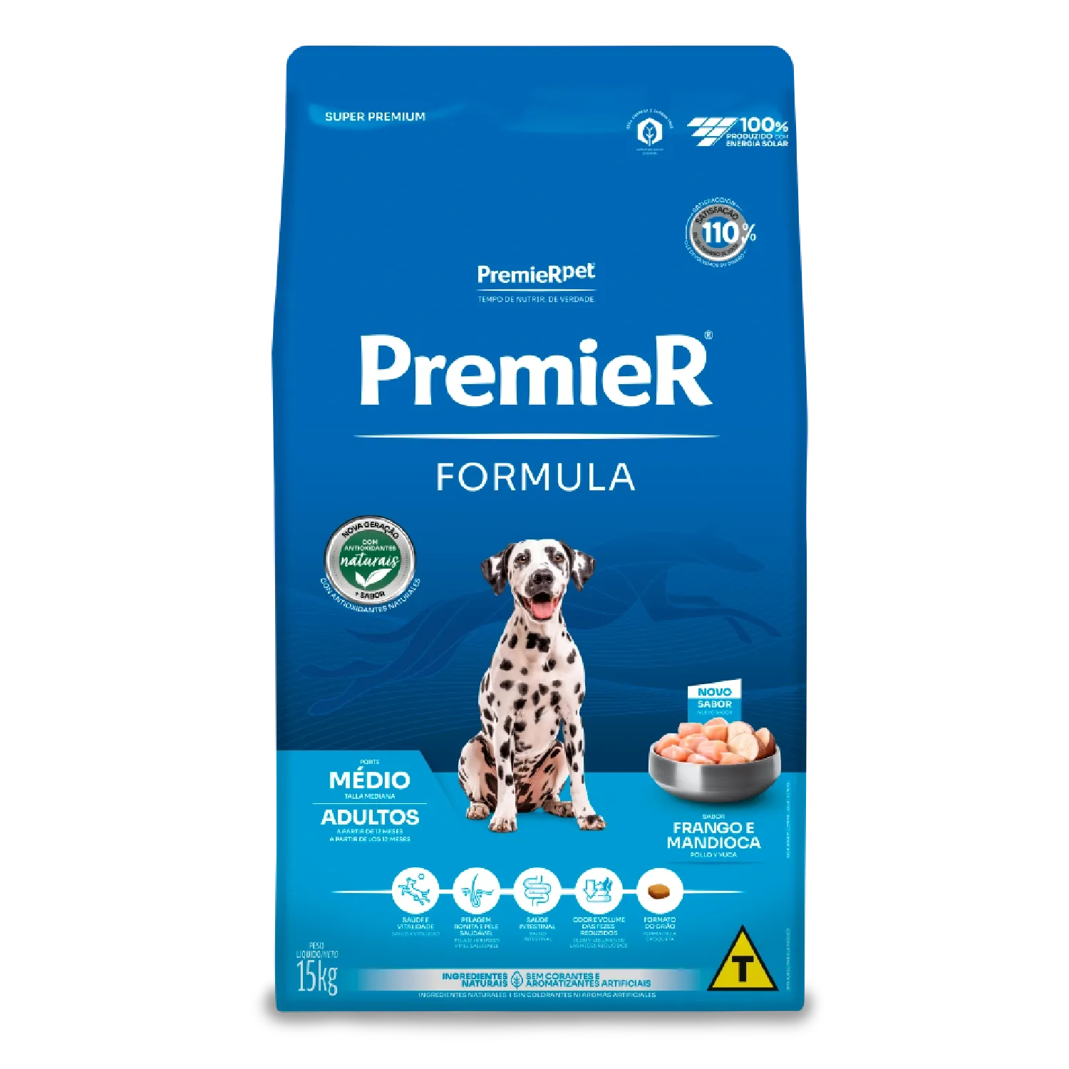 Ração Premier Formula Cães Adultos Raças Médias Frango