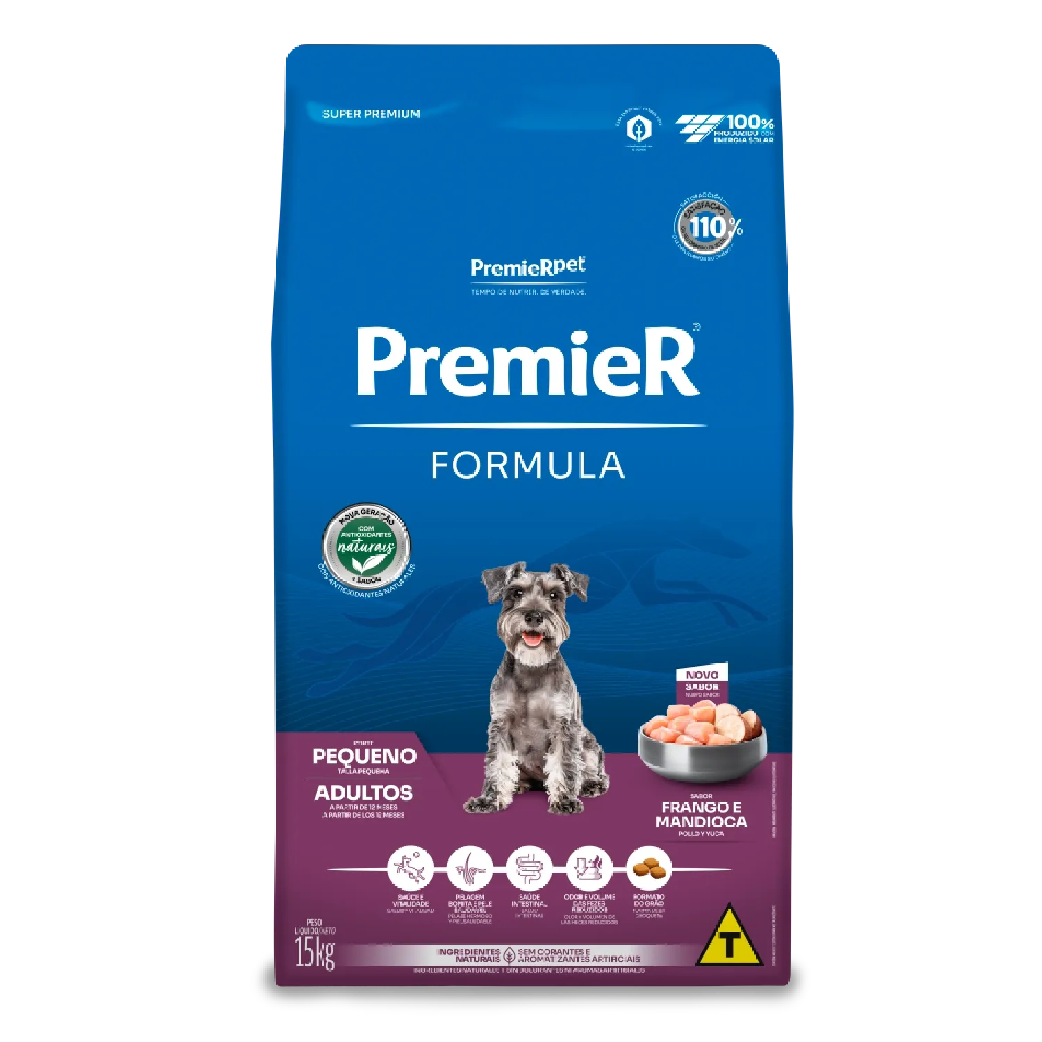 Racao-Premier-Formula-Caes-Adultos-Racas-Pequenas-Frango-15kg-frente