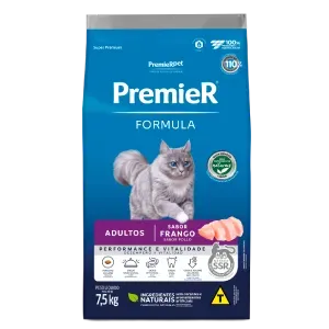 Ração Premier Formula Gatos Adultos Frango - 7,5 kg