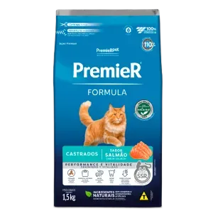 Ração Premier Formula Gatos Castrados Salmão