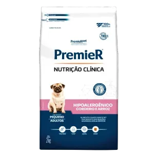 Ração Premier Nutrição Clínica Cães Hipoalergênico Pequeno Porte Cordeiro e Arroz