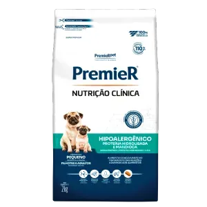 Ração Premier Nutrição Clínica Hipoalergênico Cães Raças Pequenas Proteína Hidrolisada