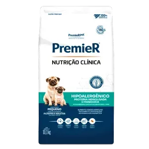 Ração Premier Nutrição Clínica Hipoalergênico Cães Raças Pequenas Proteína Hidrolisada