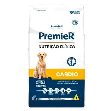 Racao-Premier-Nutricao-Clinica-Cardio-Caes-Adultos-Porte-Medio-e-Grande-10.1kg-frente