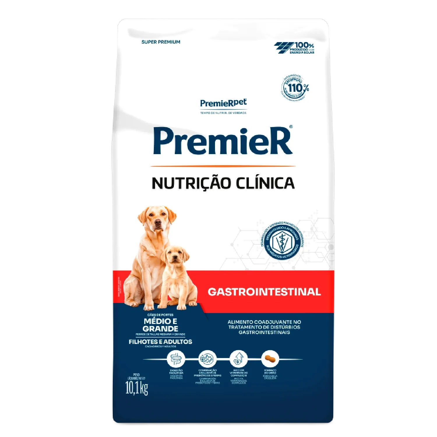 Ração Premier Nutrição Clínica Gastrointestinal Cães Raças Médias e Grandes