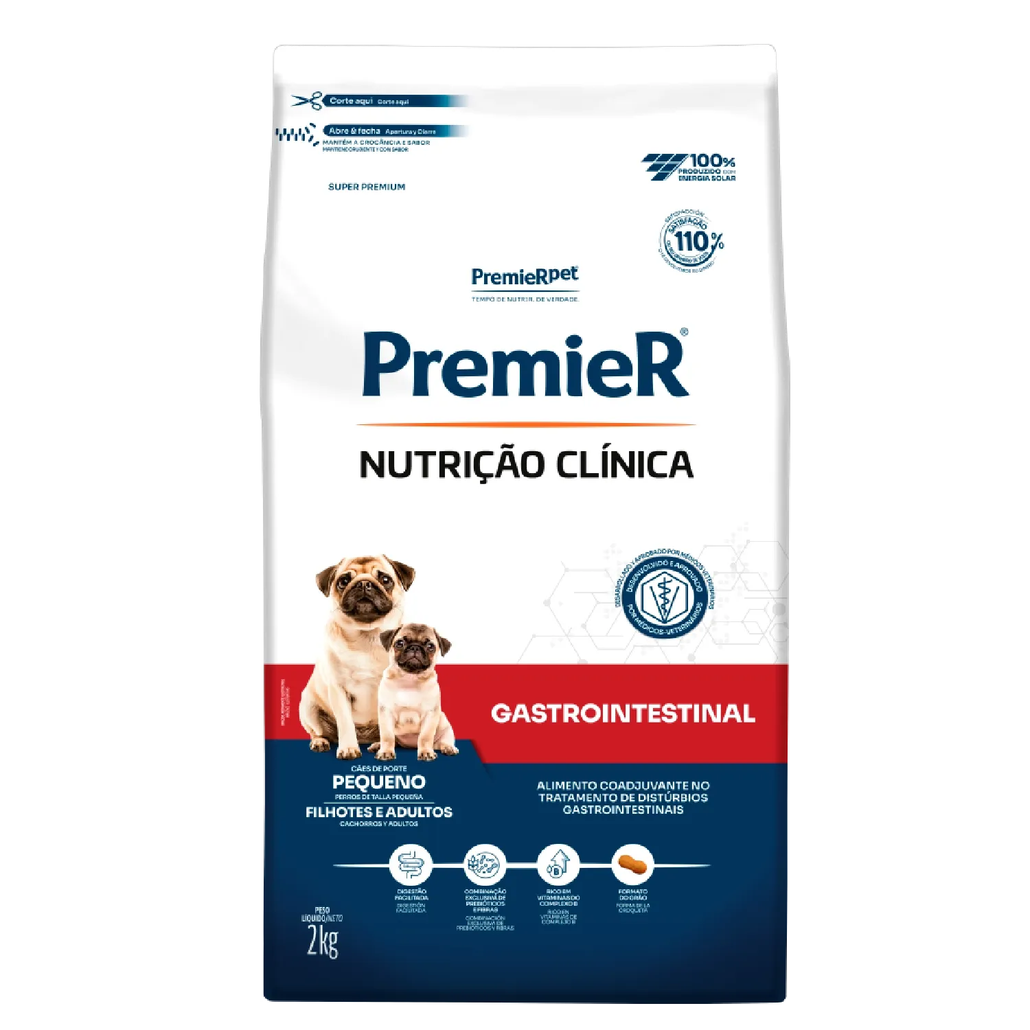 Ração Premier Nutrição Clínica Gastrointestinal Cães Raças Pequenas