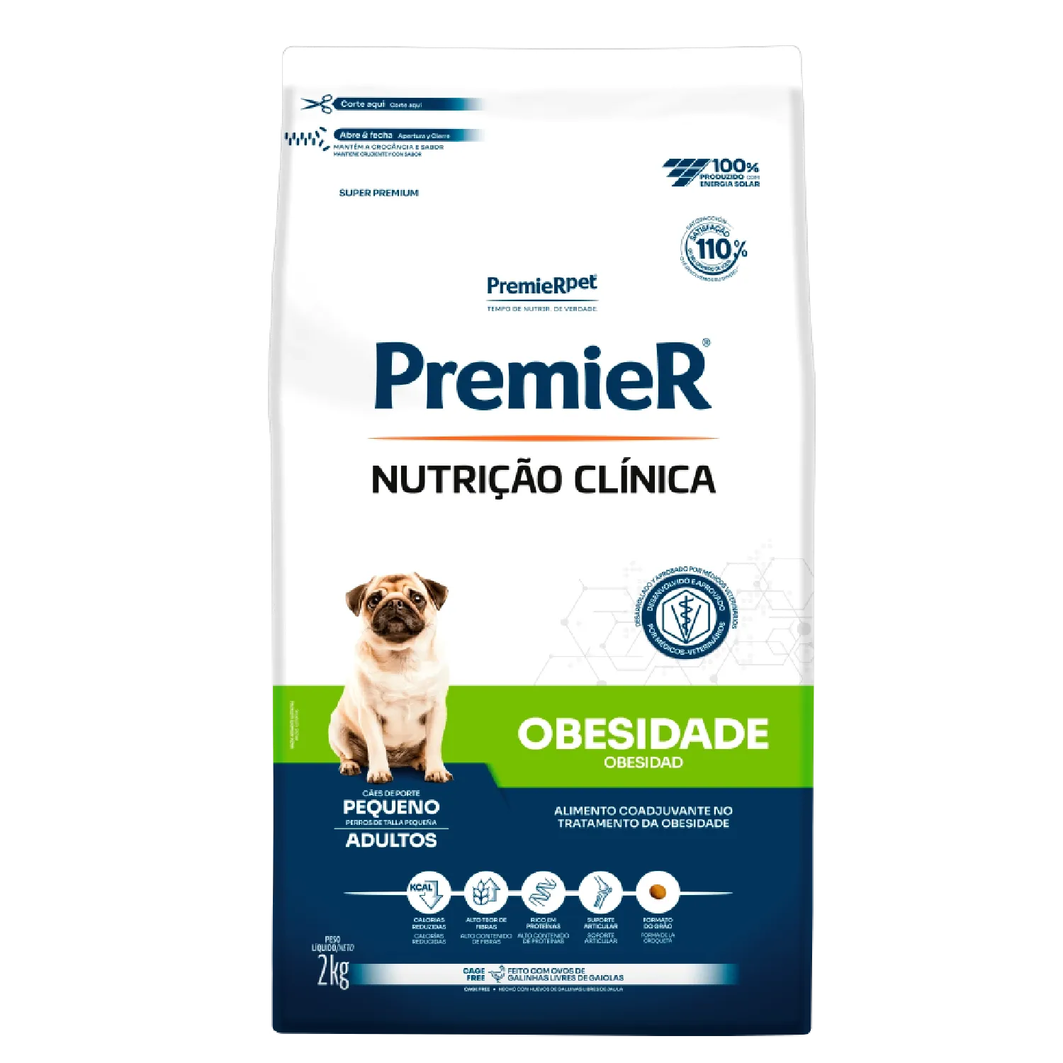 Ração Premier Nutrição Clínica Obesidade Cães Adultos Pequeno Porte