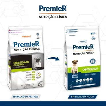 Nova-embalagem-Racao-Premier-Nutricao-Clinica-Obesidade-Caes-Adultos-Pequeno-Porte