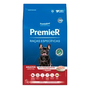 Ração Premier Raças Específicas Bulldog Francês Adultos Frango