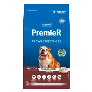Ração Premier Raças Específicas Bulldog Inglês Adultos Frango - 12 kg
