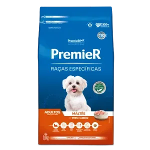 Ração Premier Maltês Adultos Peru e Arroz