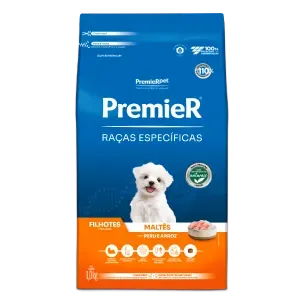 Ração Premier Raças Específicas Maltês Filhotes Peru e Arroz