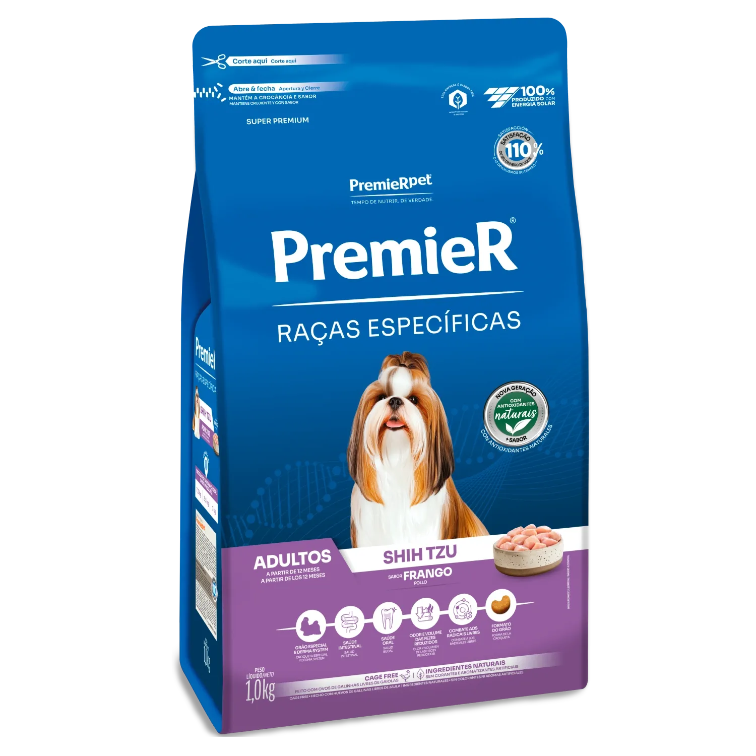 Ração Premier Raças Específicas Shih Tzu Adultos Frango