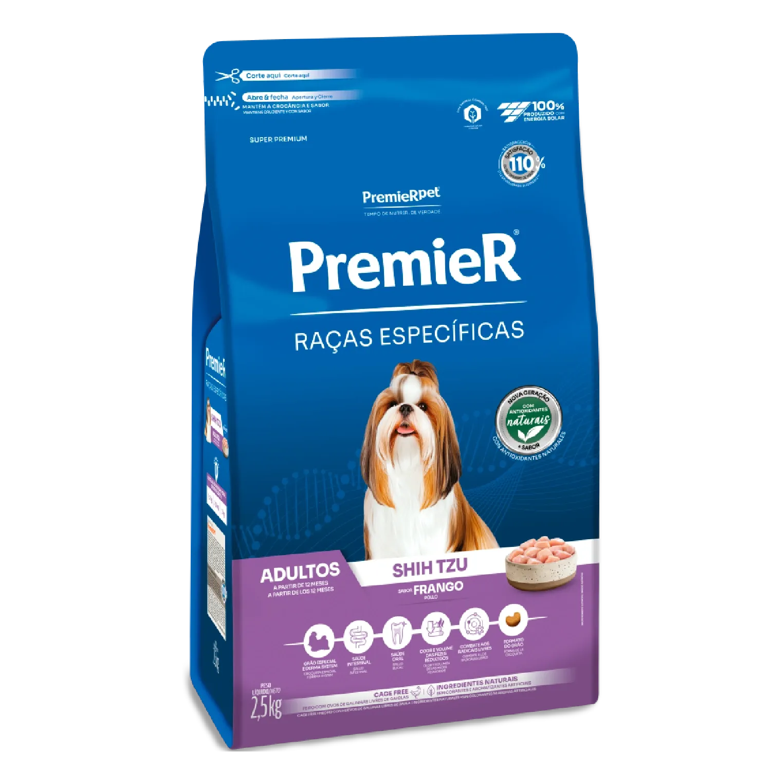 Ração Premier Raças Específicas Shih Tzu Adultos Frango