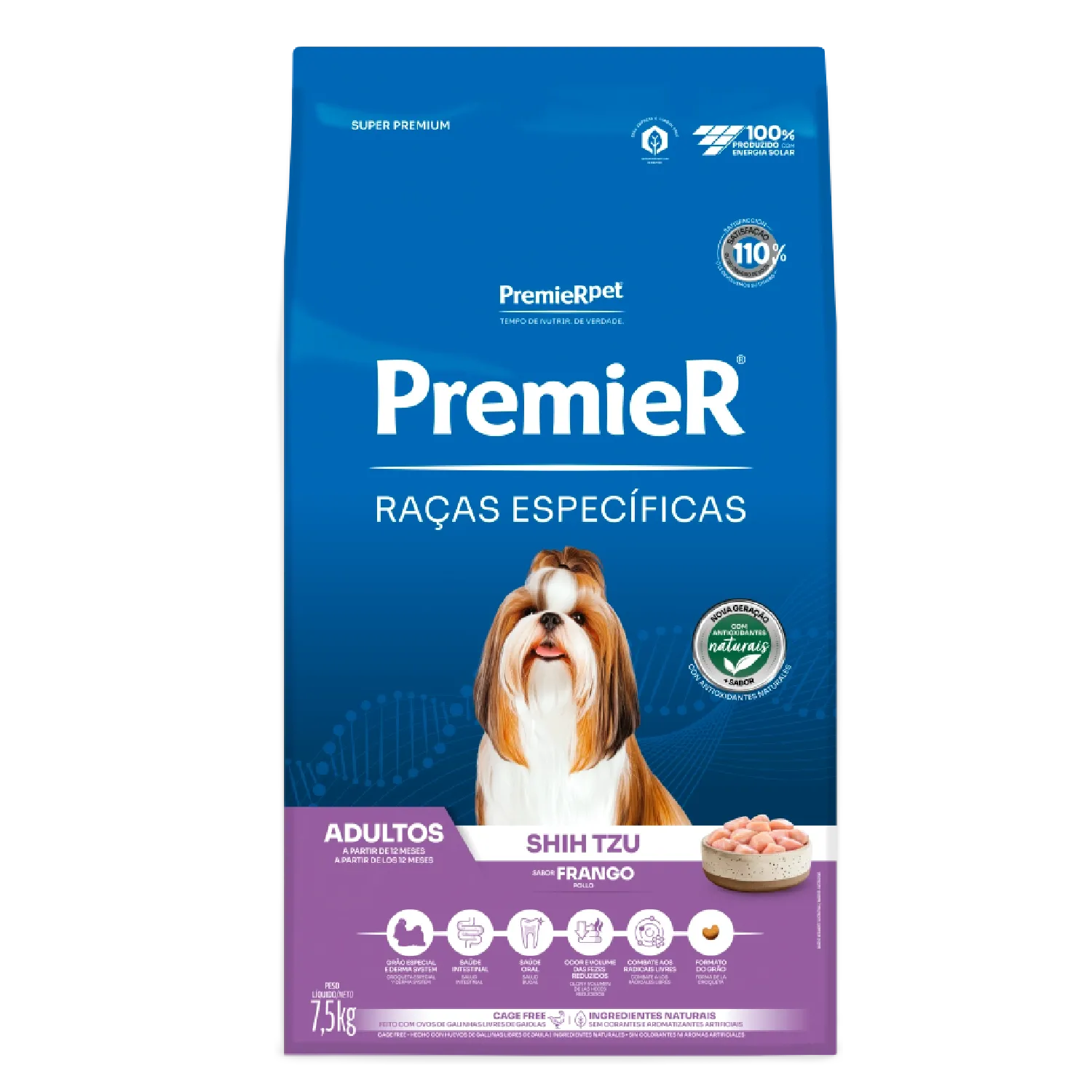 Ração Premier Raças Específicas Shih Tzu Adultos Frango