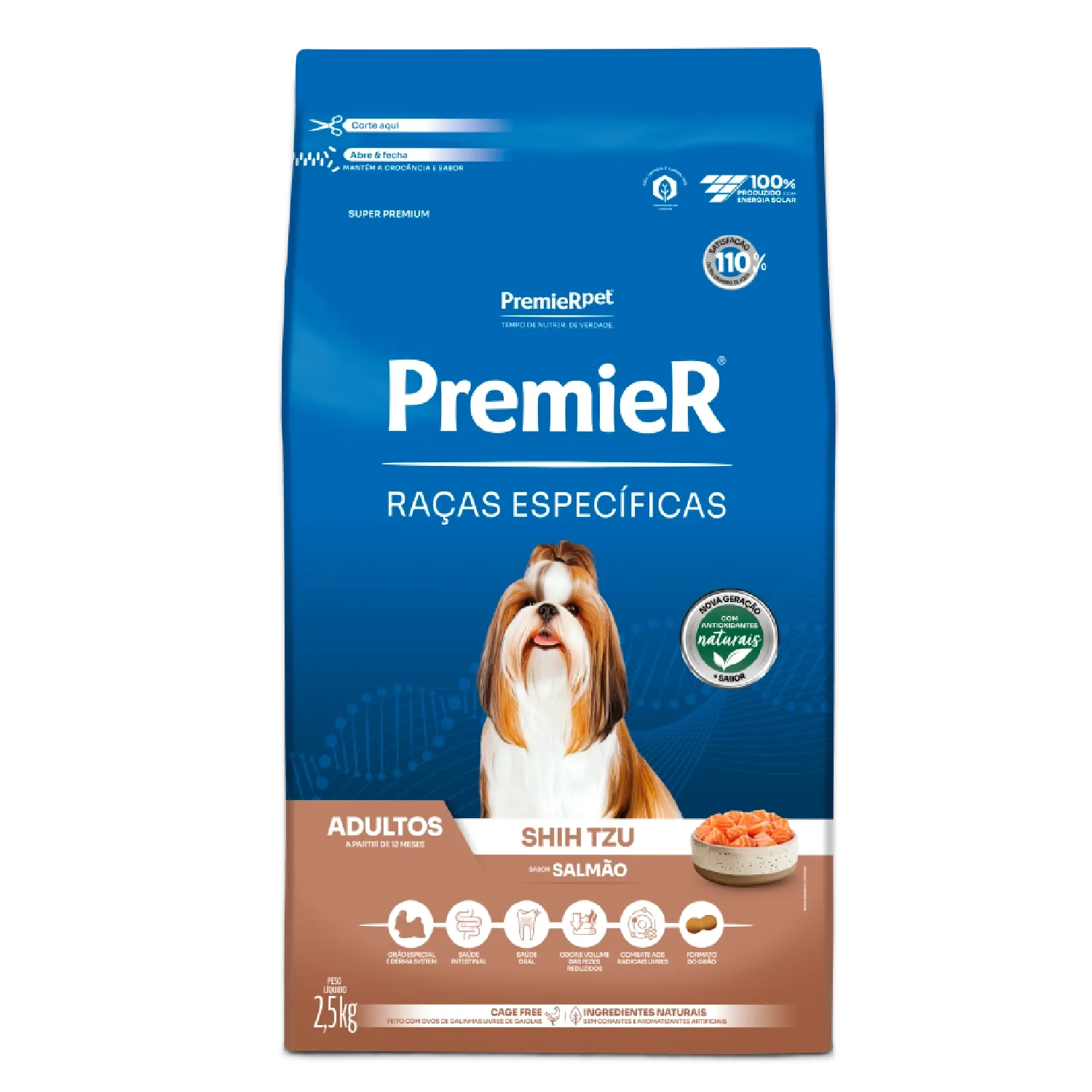 Ração Premier Raças Específicas Shih Tzu Adultos Salmão