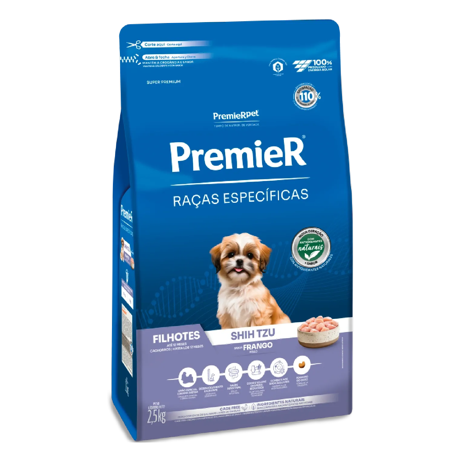 Ração Premier Raças Específicas Shih Tzu Filhotes Frango