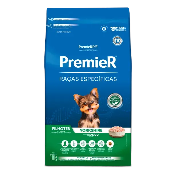 Ração Premier Raças Específicas Yorkshire Filhotes 1 kg
