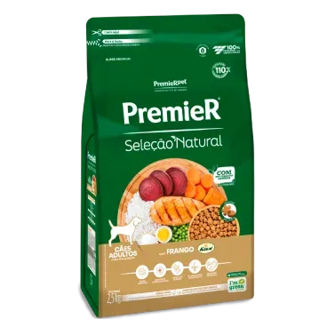 Racao-Premier-Selecao-Natural-Caes-Adultos-Frango-Korin-2.5kg-lateral