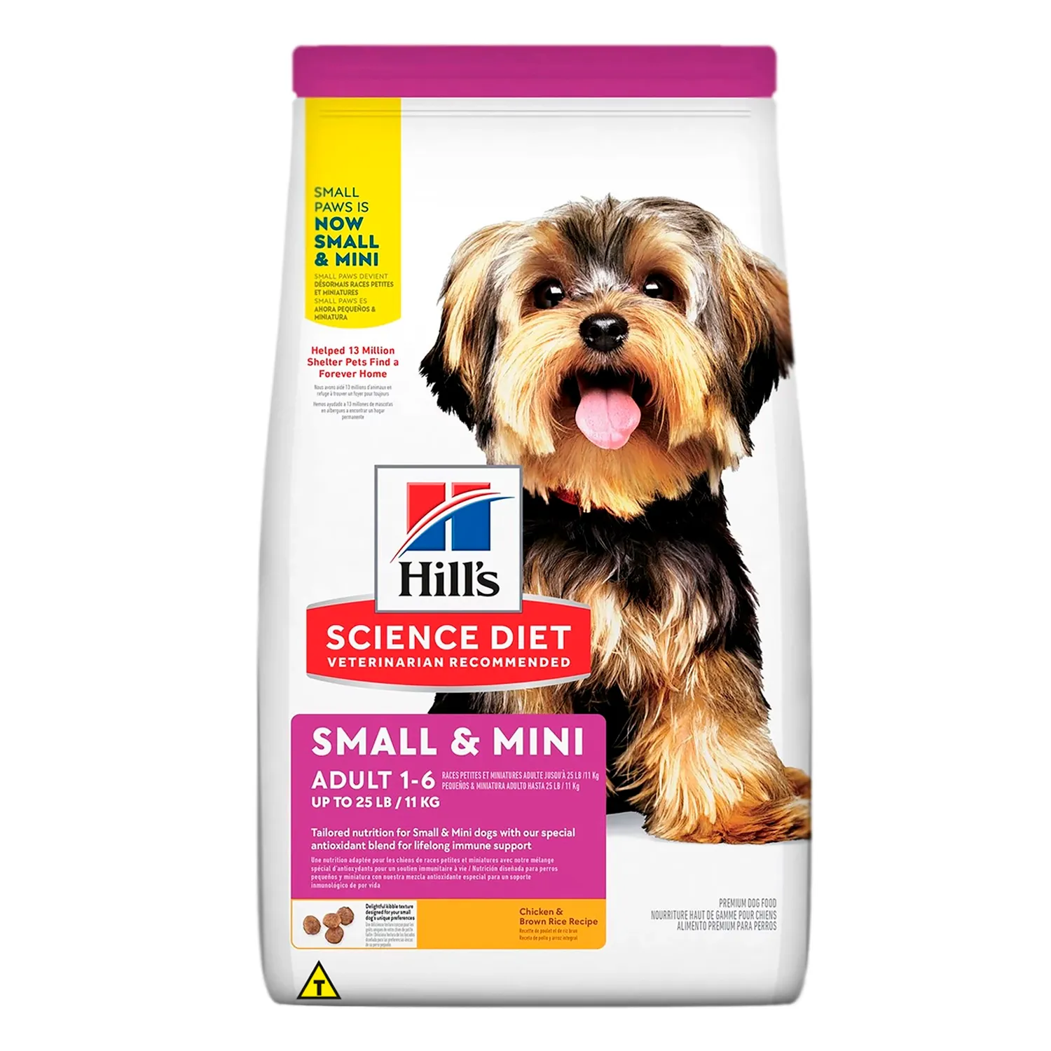 Ração Hill's Science Diet Cães Adultos Portes Mini e Pequeno Sabor Frango