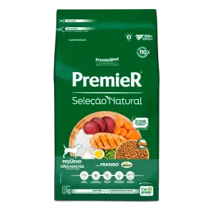 Ração Premier Seleção Natural Cães Adultos Raças Pequenas Frango