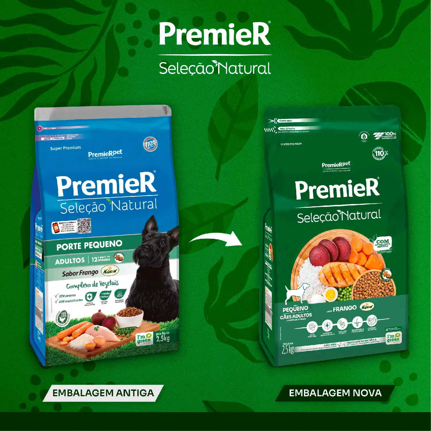 Ração Premier Seleção Natural Cães Adultos Raças Pequenas Frango