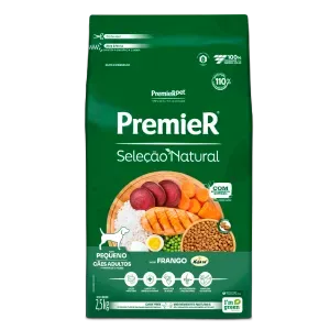 Ração Premier Seleção Natural Cães Adultos Raças Pequenas Frango